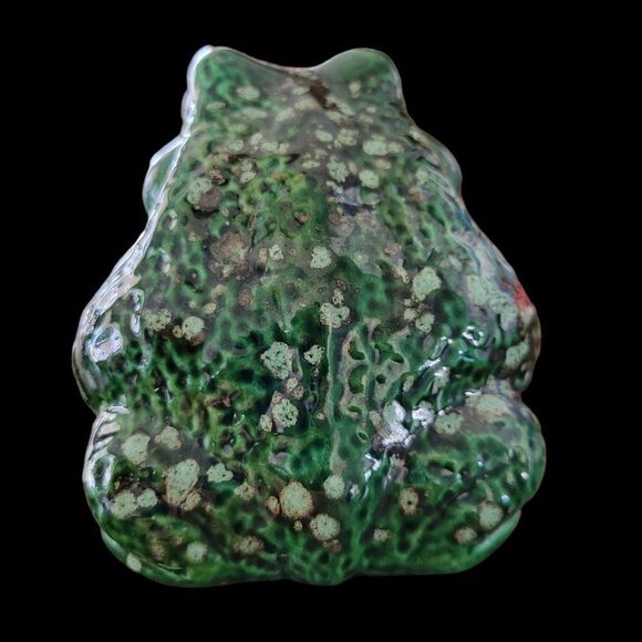 Vintage Ceramic Green Toad Atlantic Mold Decorative Accent - Picture 4 of 10
